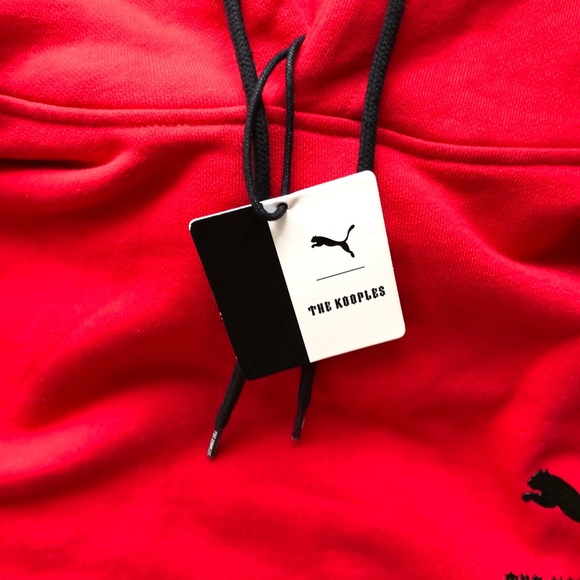 New The Kooples Sport PUMA graphic sleeve cotton hoodie - Picture 10 of 12